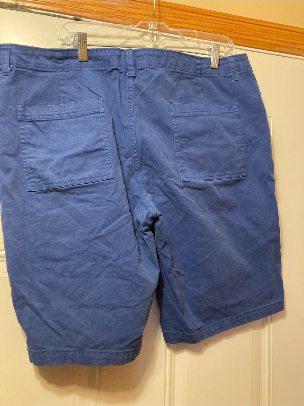 Goodthreads Men's Navy Blue Flat-Front Cotton Shorts